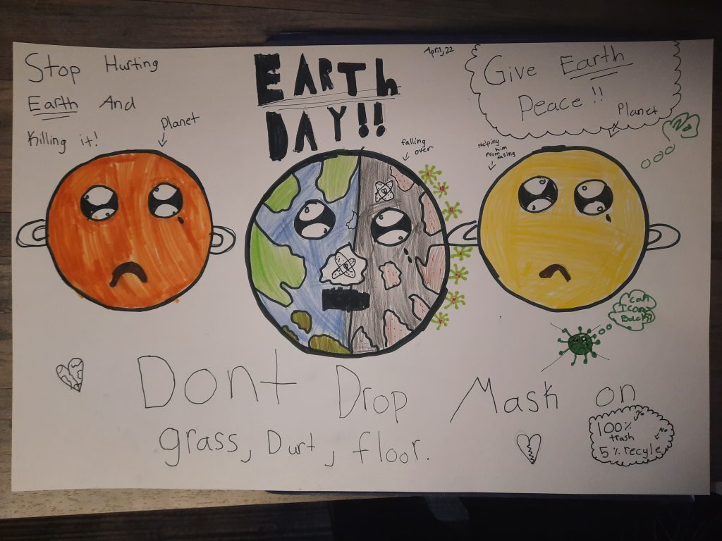 "Sad earth" poster sample