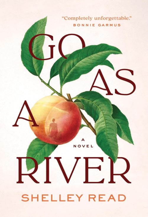 Cover of Go As A River Book showing an illustration of fruit.